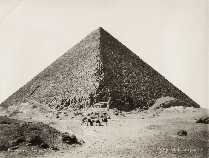 Framed Print : Pyramid of Cheops, Giza, Egypt, c. 1890 s Framed Print : Pyramid of Cheops, Giza, Egypt, c. 1890 s