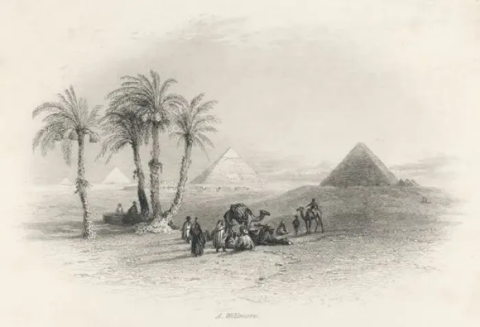 Framed Print : Pyramids / 1845 / Willmore Framed Print : Pyramids / 1845 / Willmore