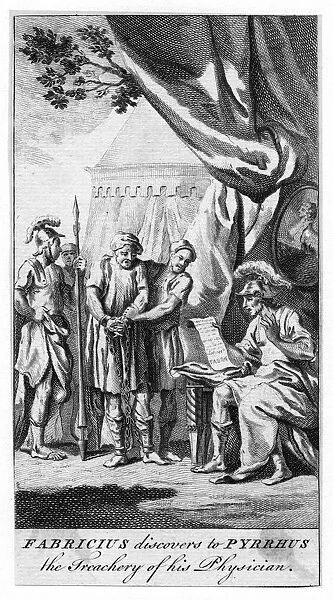Pyrrhus & Fabricius. Fabricius discovers to Pyrrhus the treachery of his physician