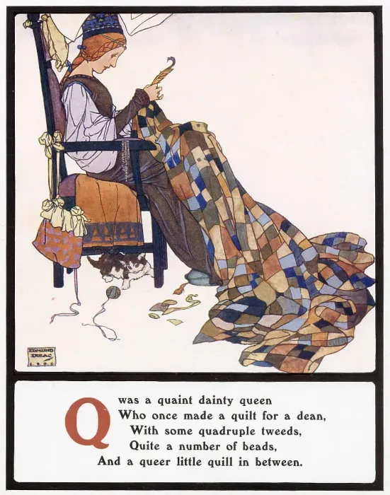 Framed Print : Q was a quaint dainty queen Framed Print : Q was a quaint dainty queen