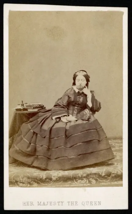 Framed Print : Q Victoria / Mayall Cdv Framed Print : Q Victoria / Mayall Cdv