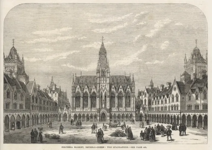 Framed Print : The Quadrangle of Columbia Market, London