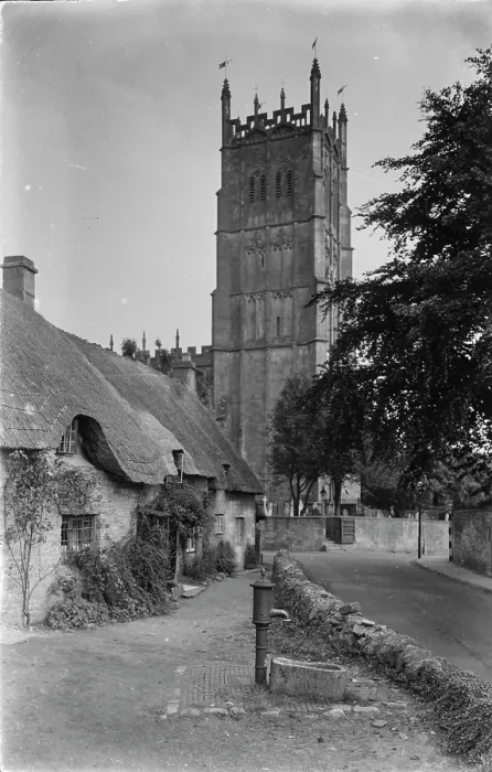 Framed Print : Quaint Village with Church Tower Framed Print : Quaint Village with Church Tower