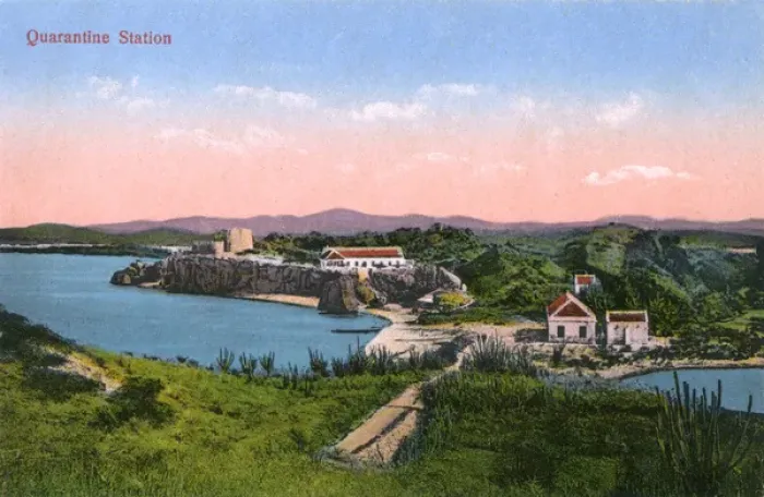 Framed Print : Quarantine Station, Caracas Bay, Curacao, West Indies Framed Print : Quarantine Station, Caracas Bay, Curacao, West Indies