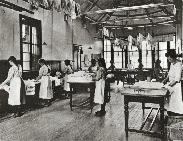 Framed Print : Quarriers Homes - Laundry Framed Print : Quarriers Homes - Laundry