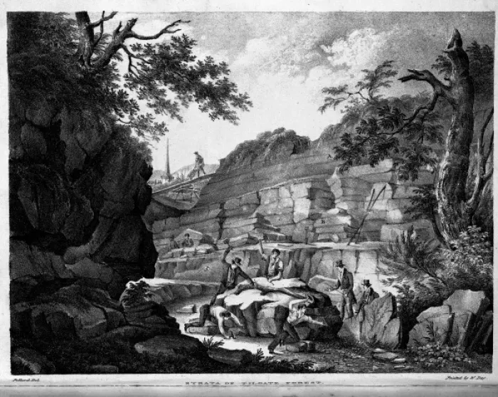 Framed Print : Quarry scene, Tilgate Forest Framed Print : Quarry scene, Tilgate Forest