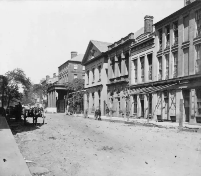 Framed Print : US Quartermasters office, Charleston, South Carolina