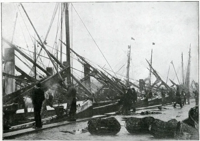 Framed Print : Quay at Great Yarmouth - Herring Harvest 1905 Framed Print : Quay at Great Yarmouth - Herring Harvest 1905
