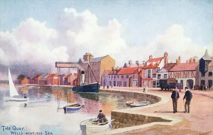 Framed Print : The Quay, Wells-next-the-Sea, Norfolk Framed Print : The Quay, Wells-next-the-Sea, Norfolk