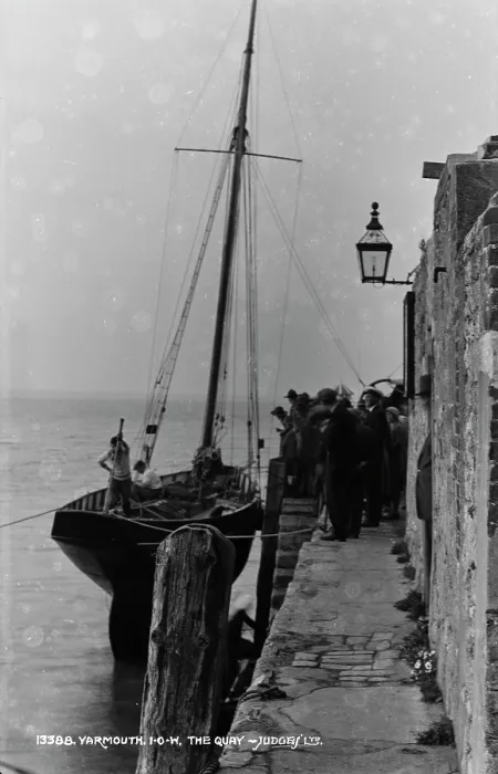 Framed Print : The Quay at Yarmouth Framed Print : The Quay at Yarmouth