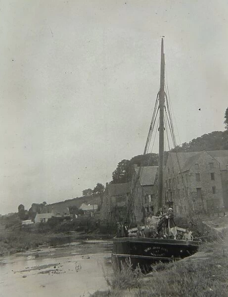 Quayside with boat, Haverfordwest, South Wales