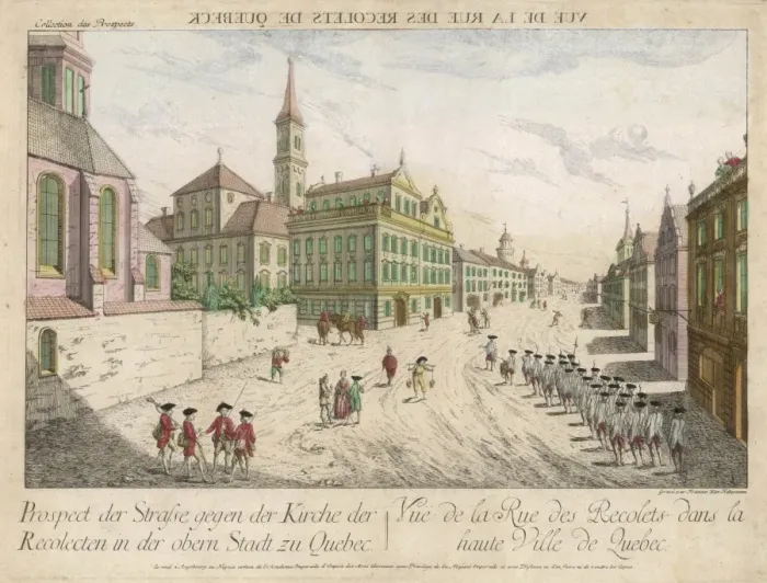 Framed Print : Quebec 18th Century Framed Print : Quebec 18th Century