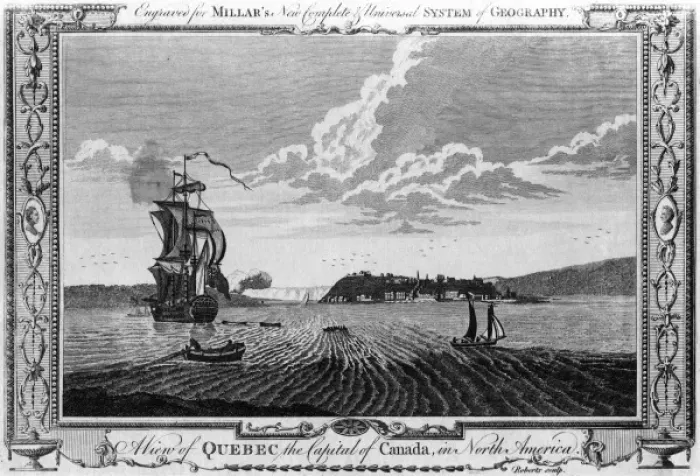 Framed Print : Quebec, Circa 1760 Framed Print : Quebec, Circa 1760