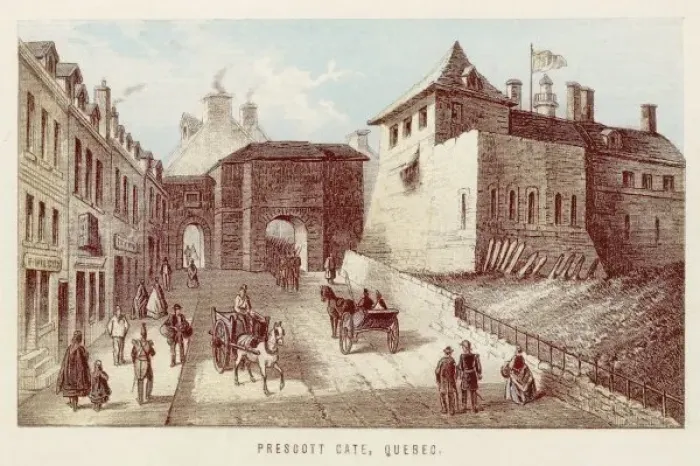 Framed Print : Quebec / Prescott Gate Framed Print : Quebec / Prescott Gate