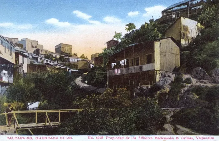 Framed Print : Quebrada Elias, Valparaiso, Chile, South America Framed Print : Quebrada Elias, Valparaiso, Chile, South America