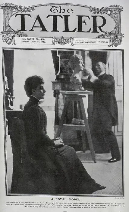 Framed Print : Queen Alexandra, sitting for George Wade Framed Print : Queen Alexandra, sitting for George Wade