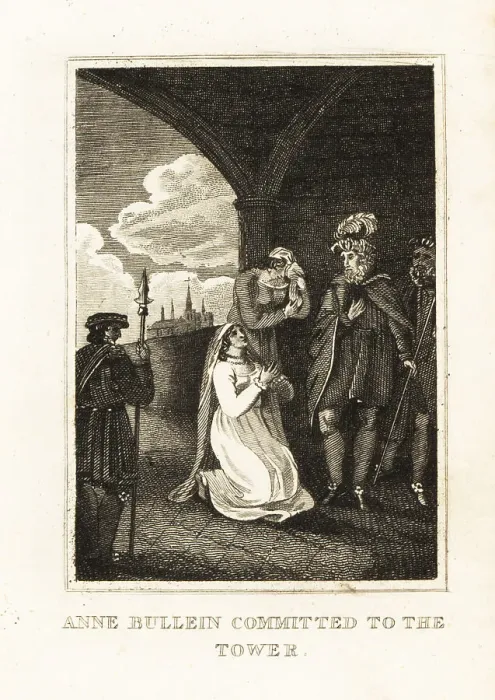 Framed Print : Queen Anne Boleyn in the Tower of London. 1536 Framed Print : Queen Anne Boleyn in the Tower of London. 1536