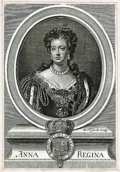 Queen Anne / Gucht. QUEEN ANNE Reigned from 1702 Date: 1665 - 1714