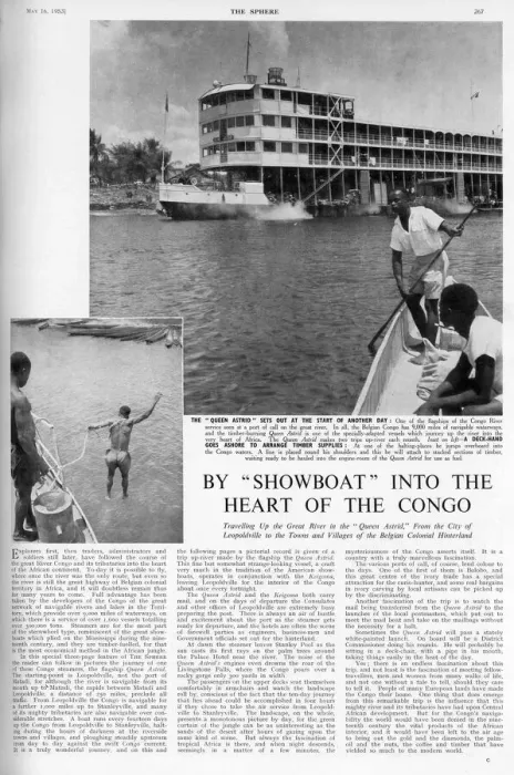 Framed Print : Queen Astrid steamer on the Congo River Framed Print : Queen Astrid steamer on the Congo River