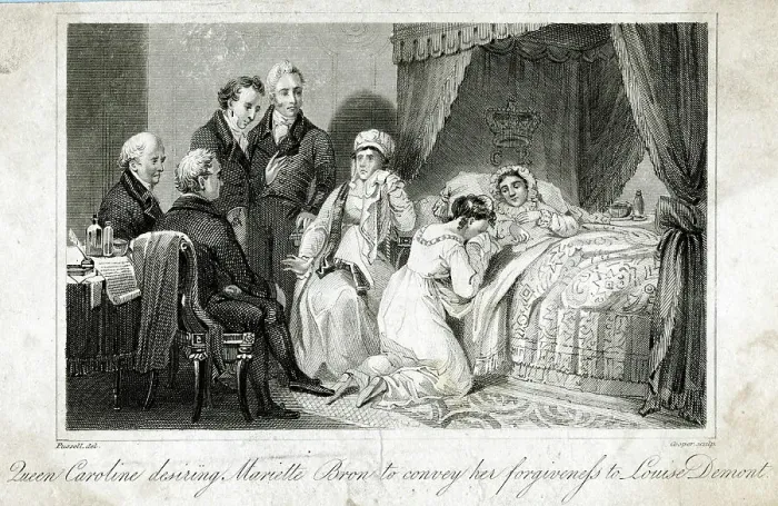 Framed Print : QUEEN CAROLINE DIES Framed Print : QUEEN CAROLINE DIES