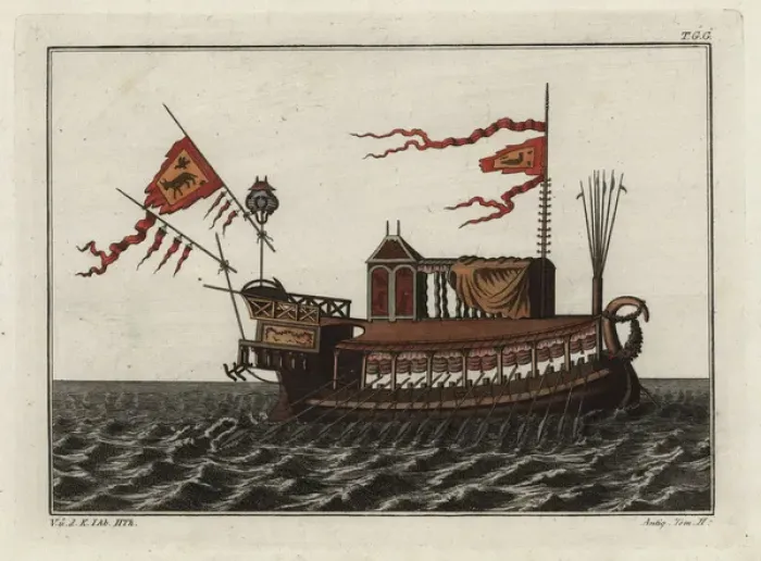 Framed Print : Queen Cleopatras barge Framed Print : Queen Cleopatras barge