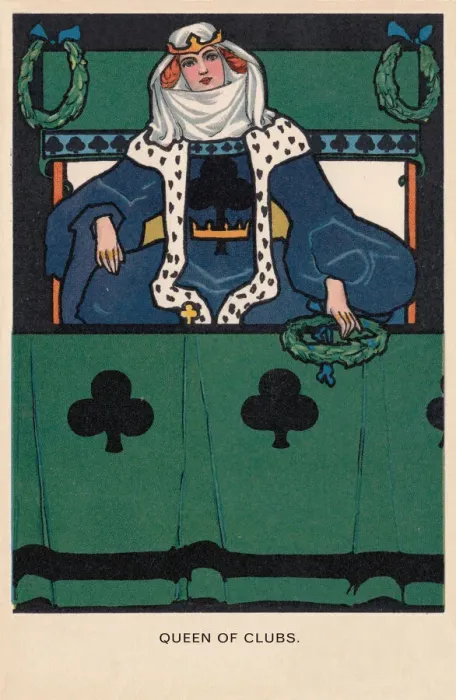 Framed Print : Queen of Clubs Framed Print : Queen of Clubs
