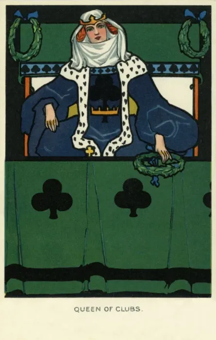 Framed Print : Queen of Clubs Framed Print : Queen of Clubs