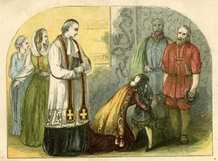 Framed Print : The Queen of Edward IV Parting with the Young Duke of York Framed Print : The Queen of Edward IV Parting with the Young Duke of York