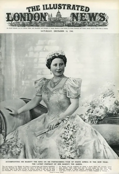 Framed Print : Queen Elizabeth consort 1946 Framed Print : Queen Elizabeth consort 1946