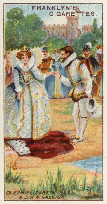 Framed Print : Queen Elizabeth I and Sir Walter Raleigh Framed Print : Queen Elizabeth I and Sir Walter Raleigh