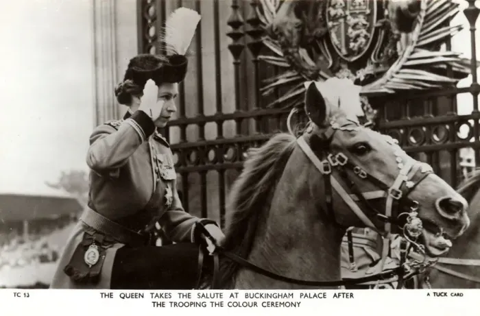 Framed Print : Queen Elizabeth II - Attending the Trooping of the Colour Framed Print : Queen Elizabeth II - Attending the Trooping of the Colour