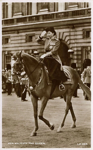 Queen Elizabeth II - Attending the Trooping of the Colour