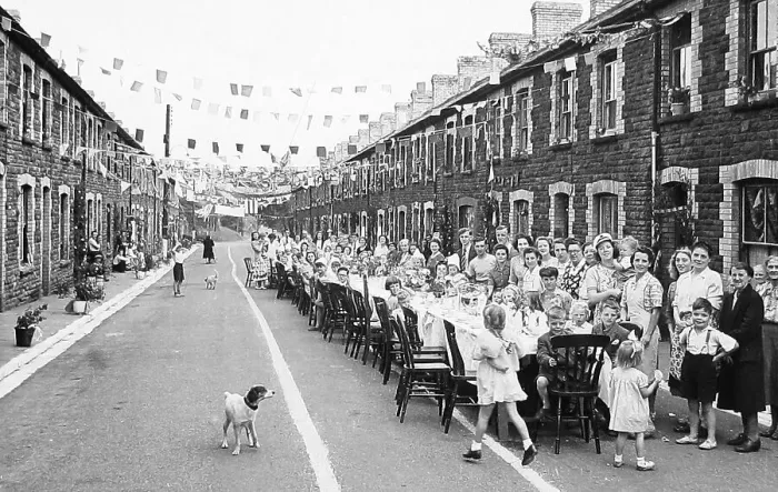 Framed Print : Queen Elizabeth II Coronation Children's Street Party 1953 Framed Print : Queen Elizabeth II Coronation Children's Street Party 1953