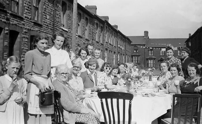 Framed Print : Queen Elizabeth II Coronation Children's Street Party 1953 Framed Print : Queen Elizabeth II Coronation Children's Street Party 1953
