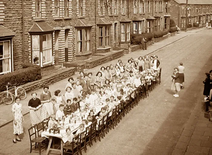 Framed Print : Queen Elizabeth II Coronation Street Party 1953 Framed Print : Queen Elizabeth II Coronation Street Party 1953