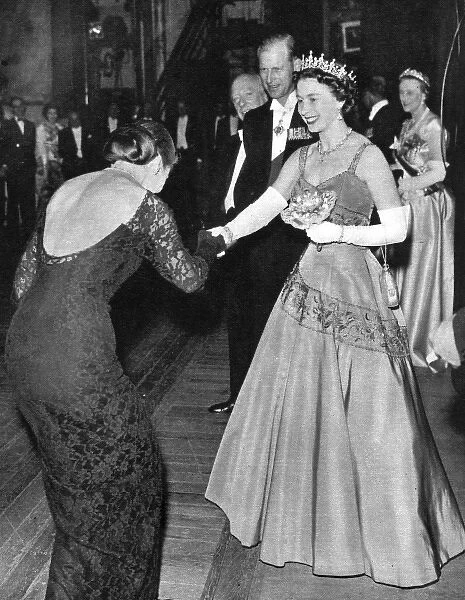 Queen Elizabeth II meets Maria Callas