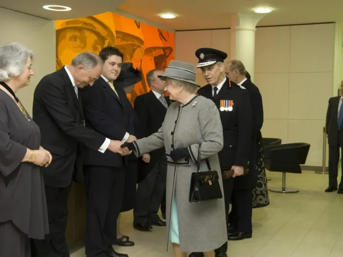 Framed Print : Queen Elizabeth II opening the new LFB Headquarters Framed Print : Queen Elizabeth II opening the new LFB Headquarters
