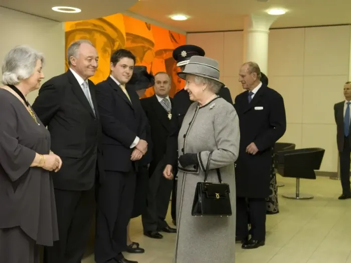 Framed Print : Queen Elizabeth II opening the new LFB Headquarters Framed Print : Queen Elizabeth II opening the new LFB Headquarters