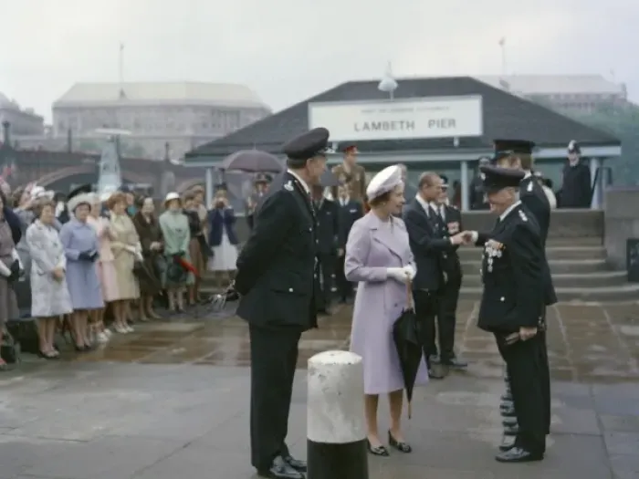 Framed Print : Queen Elizabeth II and Prince Philip at Lambeth Pier Framed Print : Queen Elizabeth II and Prince Philip at Lambeth Pier