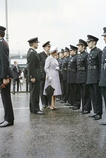 Queen Elizabeth II and Prince Philip at Lambeth Pier