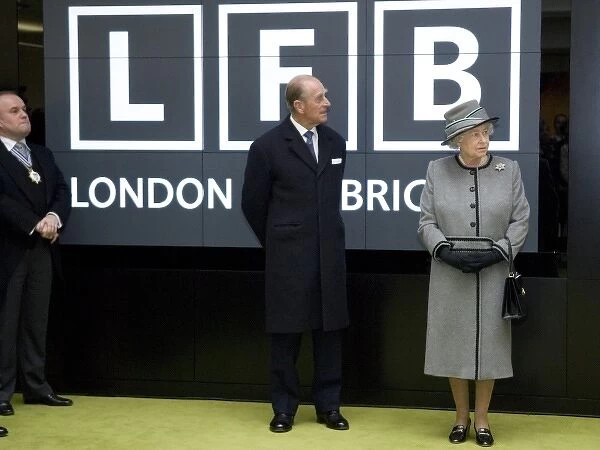 Queen Elizabeth II and Prince Philip at new LFB HQ