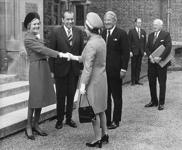 Queen Elizabeth II with Richard Nixon, 1970
