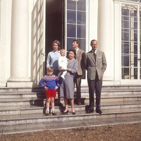 Queen Elizabeth II & Duke of Edinburgh Prince Philip at Frogmore Lg Photo 