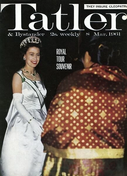 Queen Elizabeth II - royal tour of India Tatler front cover