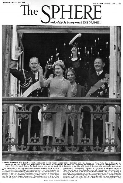 Queen Elizabeth II - state visit to Denmark, 1957