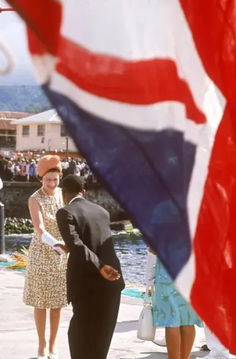 Framed Print : Queen Elizabeth II - West Indies royal tour 1966 Framed Print : Queen Elizabeth II - West Indies royal tour 1966