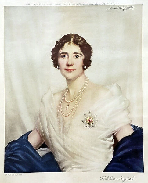 Queen Elizabeth, portrait by John St Helier Lander