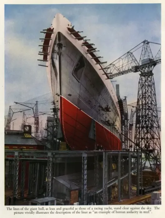 Framed Print : The Queen Elizabeth in her ship yard Framed Print : The Queen Elizabeth in her ship yard
