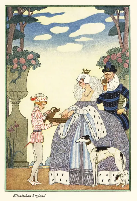 Framed Print : Queen Elizabeth washes her hands in a bowl held by her page boy Framed Print : Queen Elizabeth washes her hands in a bowl held by her page boy