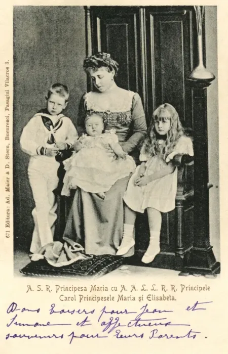 Framed Print : Queen Maria of Romania and her children Framed Print : Queen Maria of Romania and her children